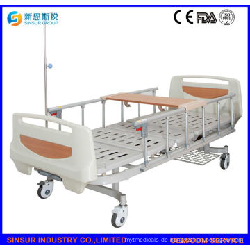 China-Handbuch doppelte Funktion preiswerten Krankenhaus-Bett-Lieferanten